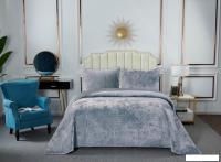 Набор текстиля для спальни Sofi De MarkO Патрисия 240x260 Пок-П-240x260сг1 (серо-голубой 1)