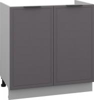 Шкаф напольный Arvento Корнелия Флок-плюс НШ80м (графит софт)