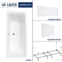 Ванна Lauter Olympia 180x80 21100080 (с каркасом, лицевым и торцевым экранами)