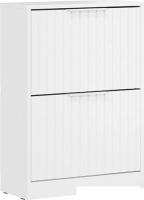 Тумба для обуви Трия Хилтон 303.012.000 (белый снег/белый матовый)