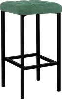 Табурет Woodville Лофт (изумруд/черный матовый)