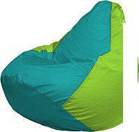Кресло-мешок Flagman Груша Мега XXXL Г3.1-294 (бирюзовый/салатовый)