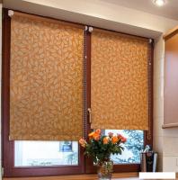 Рулонные шторы Delfa Сантайм Металлик Принт Блейд СРШ-03Д 7533 (120x170, терракотовый)