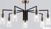 Подвесная люстра Ambrella LH56115/7 BK/BS/CL (черный/латунь/прозрачный)