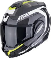Мотошлем Scorpion Exo Exo-Tech Evo Carbon Cosy (р. M, карбон/желтый неон/белый)