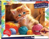 Картина по номерам MultiArt Котенок и клубки CANV40X50-117547