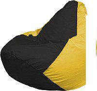 Кресло-мешок Flagman Груша Мега XXXL Г3.1-396 (черный/желтый)