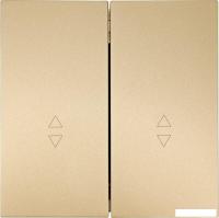 Выключатель проходной Lezard Zima 704-3688-106QC (золото)