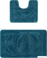 Набор ковриков Maximus Flora 2569 (50x80/40x50, темно-синий)