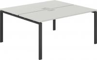 Офисный стол Norden 160х143.8х75 SG.246.SH.63.AN (антрацит/серый бархат)