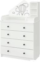 Детский комод Sweet Baby Adriano (белый)