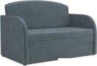 Диван Мебель-АРС Малютка (велюр серо-синий HB-178 26)