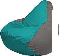 Кресло-мешок Flagman Груша Мега XXXL Г3.1-292 (бирюзовый/серый)