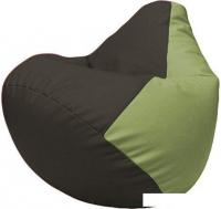 Кресло-мешок Flagman Груша Макси XXL Г2.3-19170 (черный/оливковый)