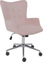 Офисное кресло AksHome Bella Chrome Velluto 37 (велюр/пыльная роза)