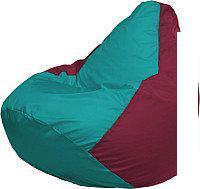 Кресло-мешок Flagman Груша Мега XXXL Г3.1-314 (бирюзовый/бордовый)
