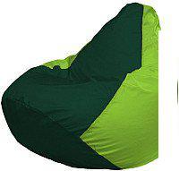 Кресло-мешок Flagman Груша Мега XXXL Г3.1-63 (темно-зеленый/салатовый)