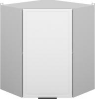Шкаф навесной Arvento Корнелия Флок-плюс ВШУ угловой (белый софт)