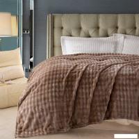 Плед Karven Фланель 1.5сп PL 011 SOLID BUBBLE v8/Coffee