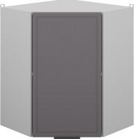 Шкаф навесной Arvento Корнелия Флок-плюс ВШУ угловой (графит софт)