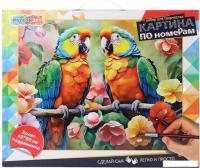 Картина по номерам MultiArt Попугаи CANV40X50-117534