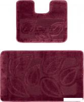 Набор ковриков Maximus Flora 2576 (60x100/50x60, баклажан)