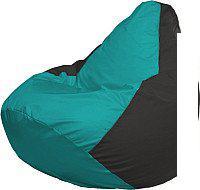 Кресло-мешок Flagman Груша Мега XXXL Г3.1-283 (бирюзовый/черный)