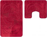 Набор ковриков Maximus Flora 2577 (50x80/40x50, бургуни)