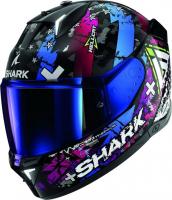 Мотошлем Shark Skwal i3 Hellcat (р. L, черный/фиолетовый/белый)