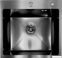 Кухонная мойка Asteria A5550NB-D1 (черный декор)