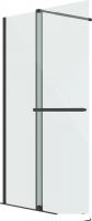 Душевая стенка Niagara Nova NG-671-10BLACK 100x200 (черный матовый/прозрачное стекло)