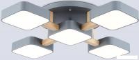 Подвесная люстра Ambrella FL4882/5 GR/WD (серый/дерево)