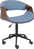 Офисное кресло AksHome Angara (ткань, небесный XC188-26/черный)