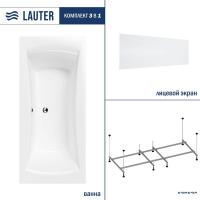 Ванна Lauter Belgravia 180x80 21110180 (с каркасом и лицевым экраном)