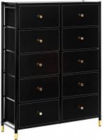 Комод Импэкс Нирита/Хайди 10 ящиков (черный)