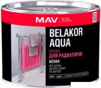 Краска MAV Belakor Aqua для радиаторов 0.5 л (белый полуглянцевый)