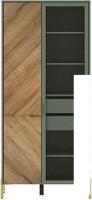 Шкаф-гармошка Black Red White Siena REG1W1D (дымчатый зеленый/дуб вотан)