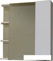 СанитаМебель Шкаф с зеркалом Камелия-12.80 Д3 (правый, белый)