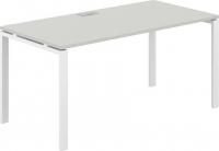 Офисный стол Norden 160х80х75 SG.209.SH.63.WH (белый/серый бархат)