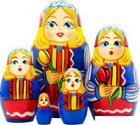 Развивающая игра Брестская Фабрика Сувениров С тюльпанами в народном голландском костюме (набор 5 шт