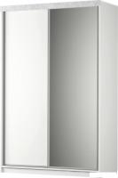 Шкаф-купе Аквилон Акцент №26 (белое сияние/цемент светлый)