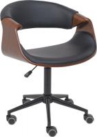 Офисное кресло AksHome Angara (экокожа, черный/черный)