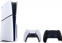 Игровая приставка Sony PlayStation 5 Slim (2 геймпада, белый/черный)