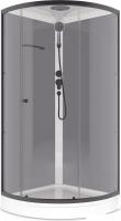 Душевая кабина Domani-Spa Simple 99 90x90 DS01Sm99LGrCl00.Gt-V1.2-Black (серый/прозрачное стекло)