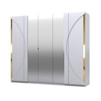 Шкаф распашной Кастанье Каталея 5-ти створчатый СП 046-01 (белый)