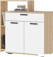 Тумба Стендмебель Санса КМ-01 1000 (белый/дуб сонома)