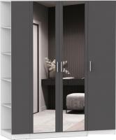 Шкаф распашной Интермебель Марсель-29 МР 01-29 (графит серый)