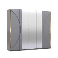 Шкаф распашной Кастанье Каталея 5-ти створчатый СП 046-01 (серый)