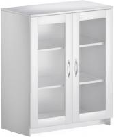 Тумба Mio Tesoro Сириус 2 двери со стеклом 78x95 2.02.03.360.1 (белый)