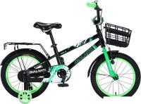 Детский велосипед Nialanti Spike 16 2025 (черный/зеленый)